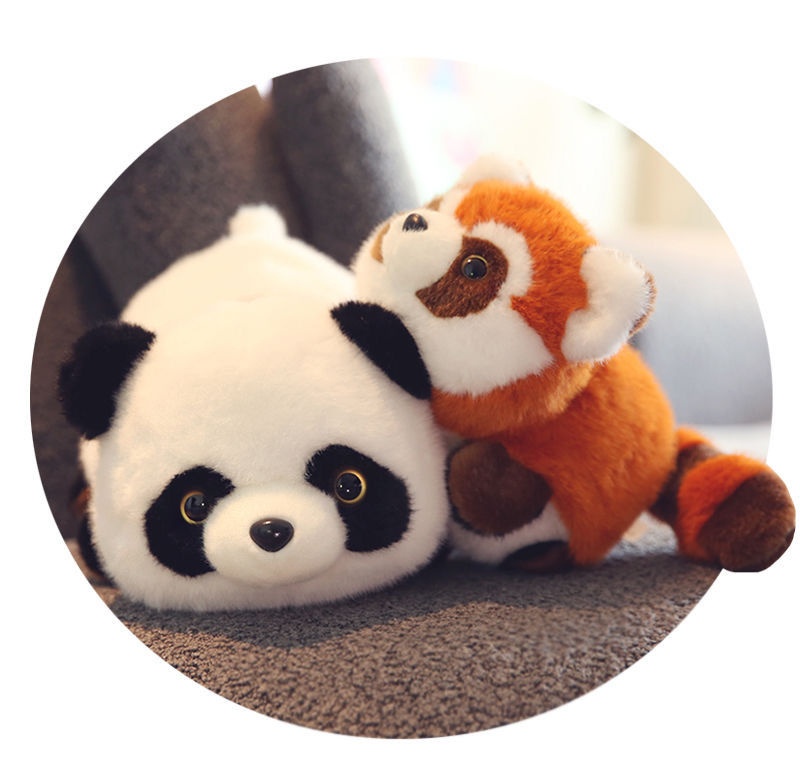 愛らしい変身パンダ💛アライグマ カートゥーンぬいぐるみ🐼🦝