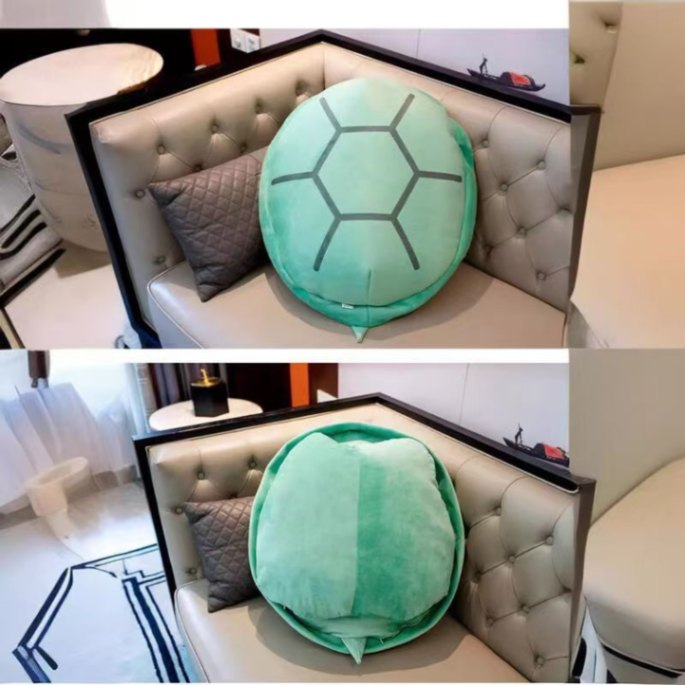 巨大なカメの甲羅、ウェアラブルぬいぐるみ抱き枕、ぬいぐるみ、子供用寝袋、大人用服クッション